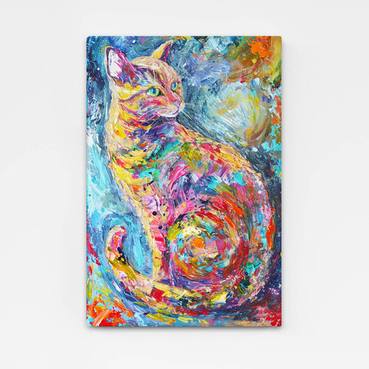 Cat Colorful Wall Art