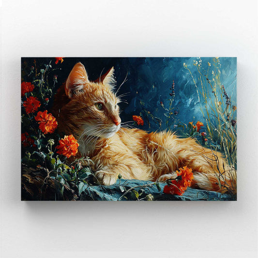 Cat Garden Wall Art