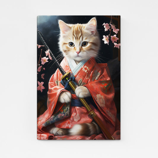 Cat Kimono Wall Art