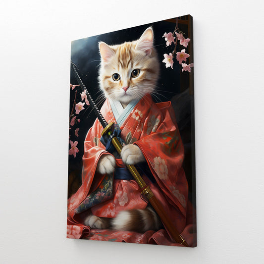 Cat Kimono Wall Art