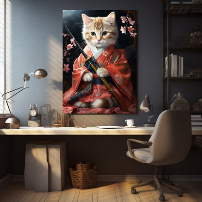 Cat Kimono Wall Art