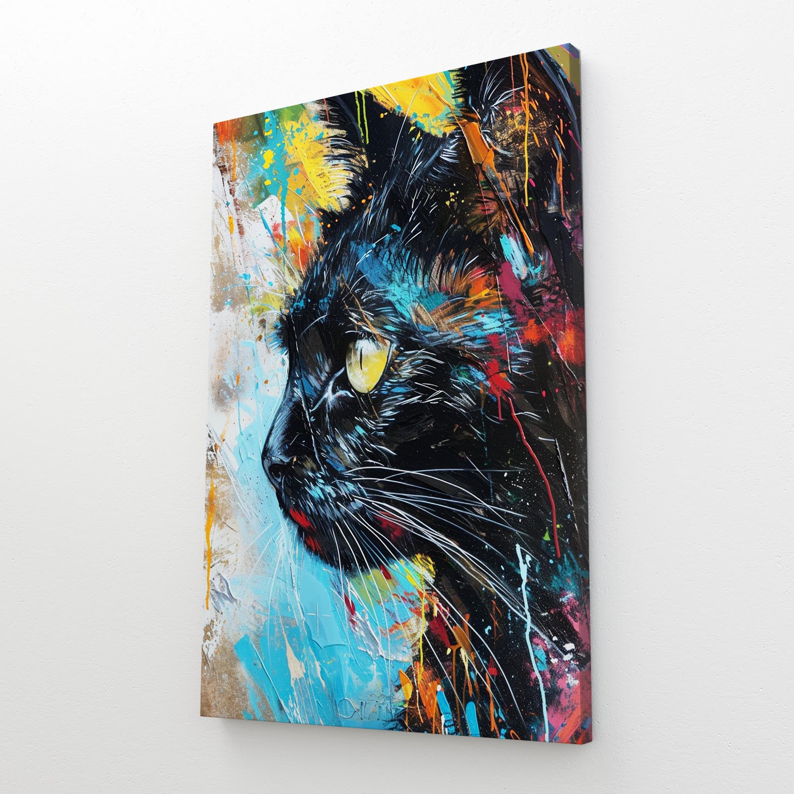 Cat Print On Canvas