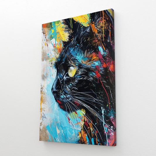 Cat Print On Canvas