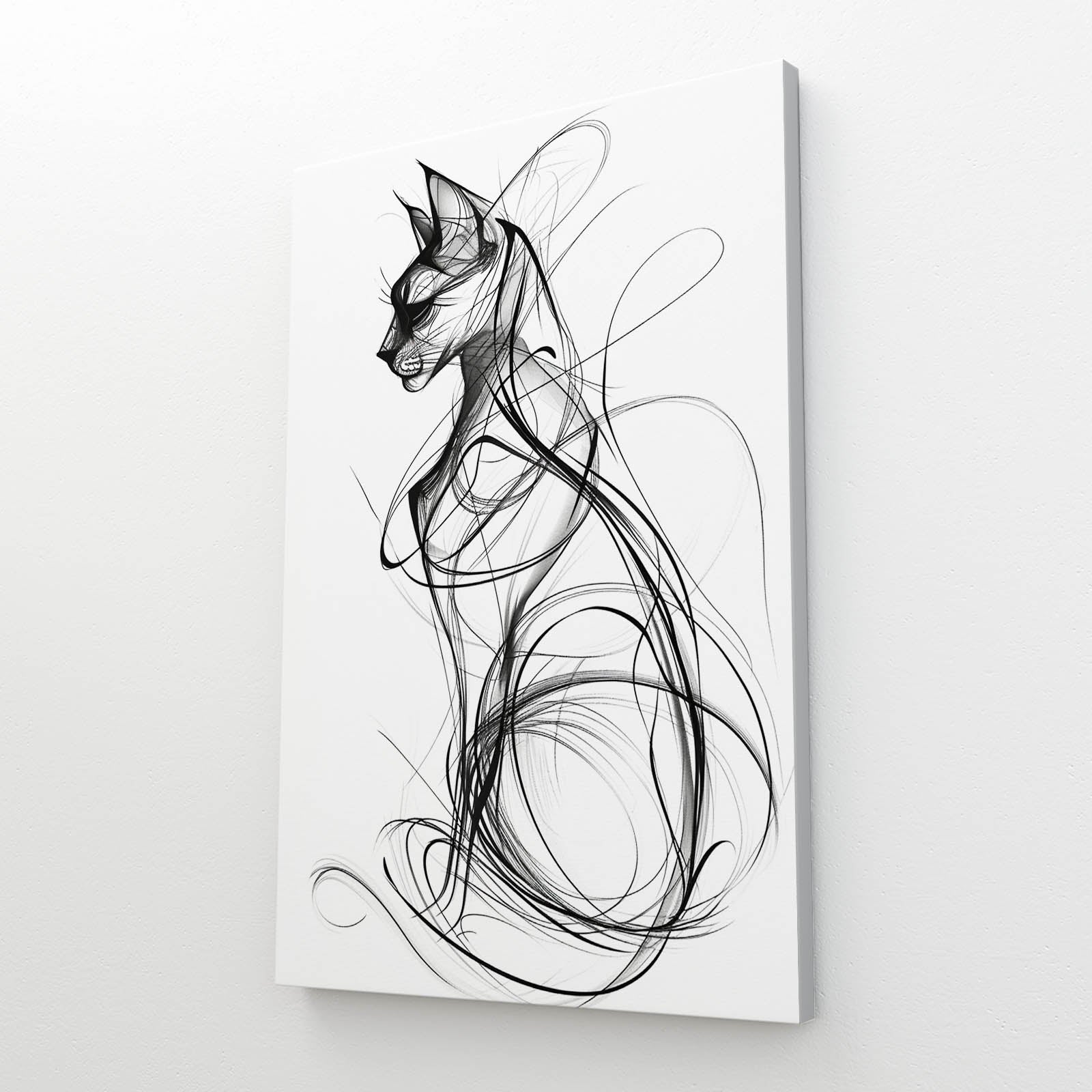 Cat Silhouette Wall Art