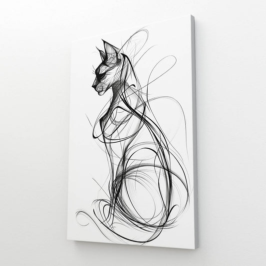Cat Silhouette Wall Art