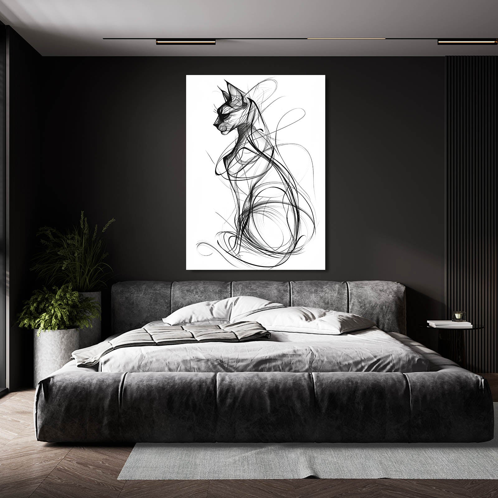 Cat Silhouette Wall Art