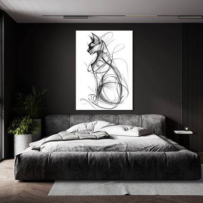 Cat Silhouette Wall Art