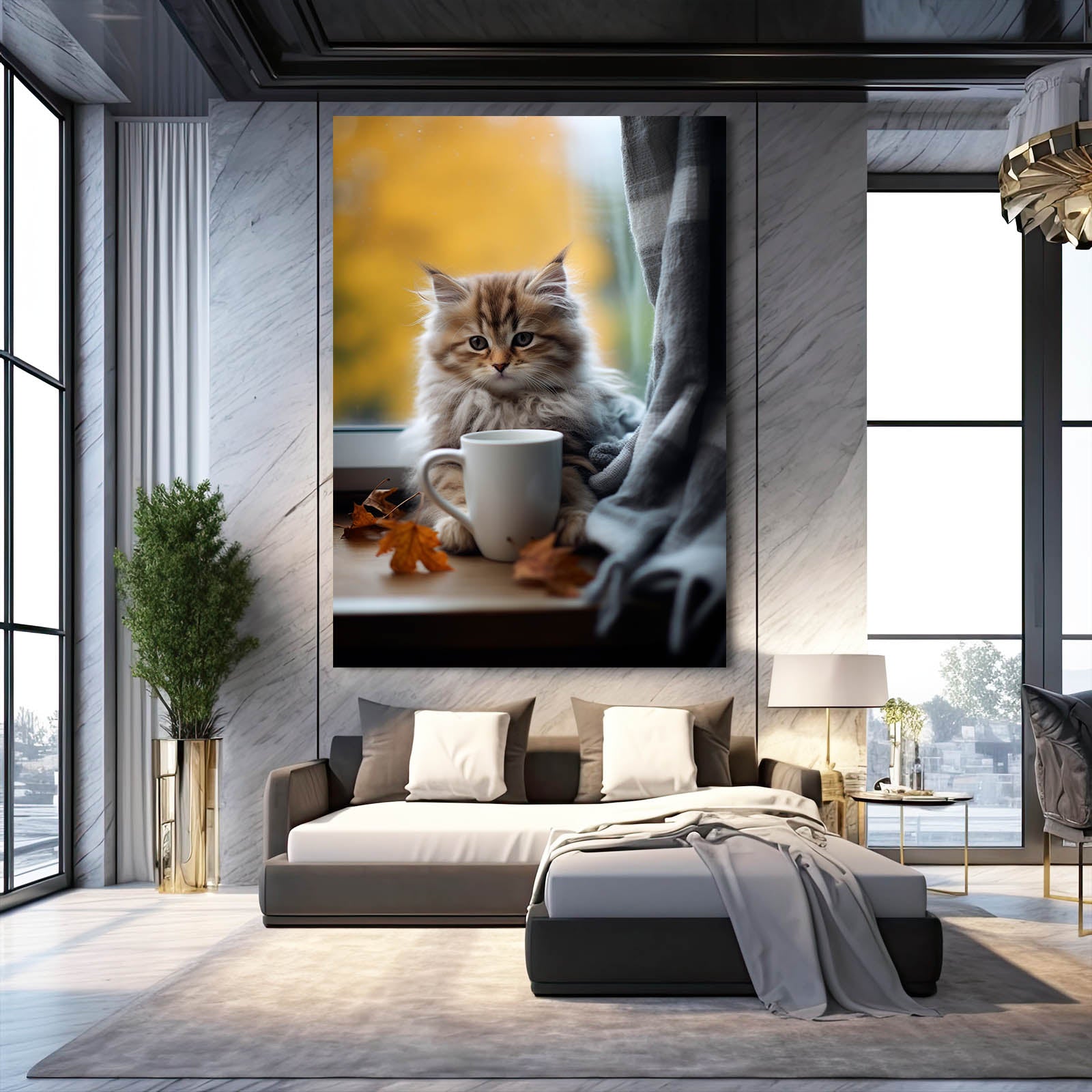 Cat Wall Art For Bathroom
