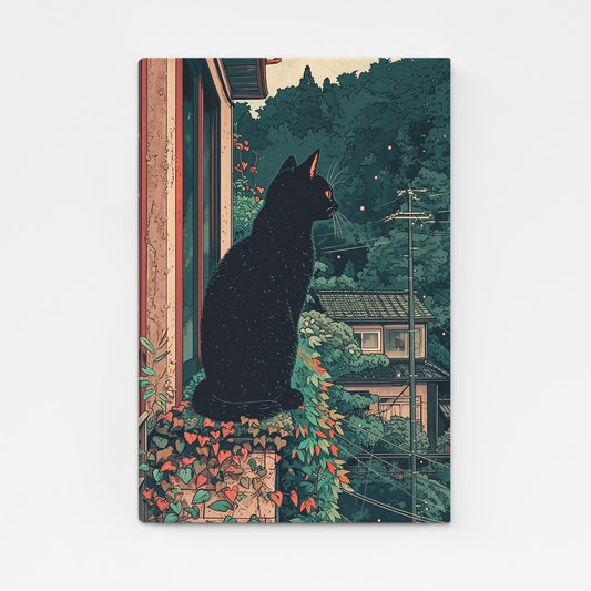 Cat Wall Art Japanese