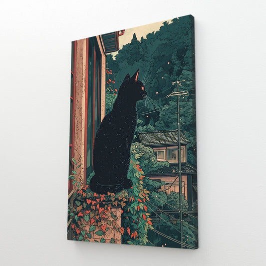 Cat Wall Art Japanese