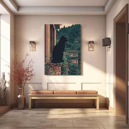 Cat Wall Art Japanese