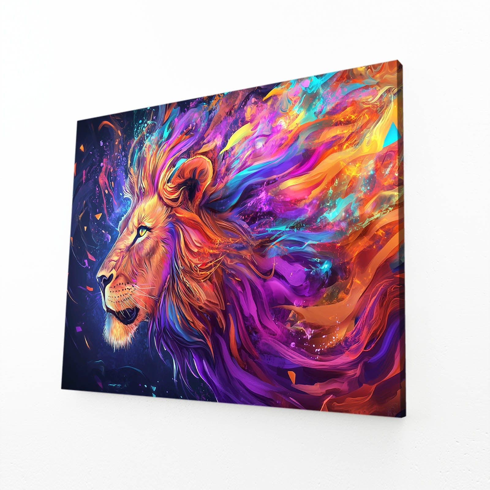 Celestial Blaze Lion Art