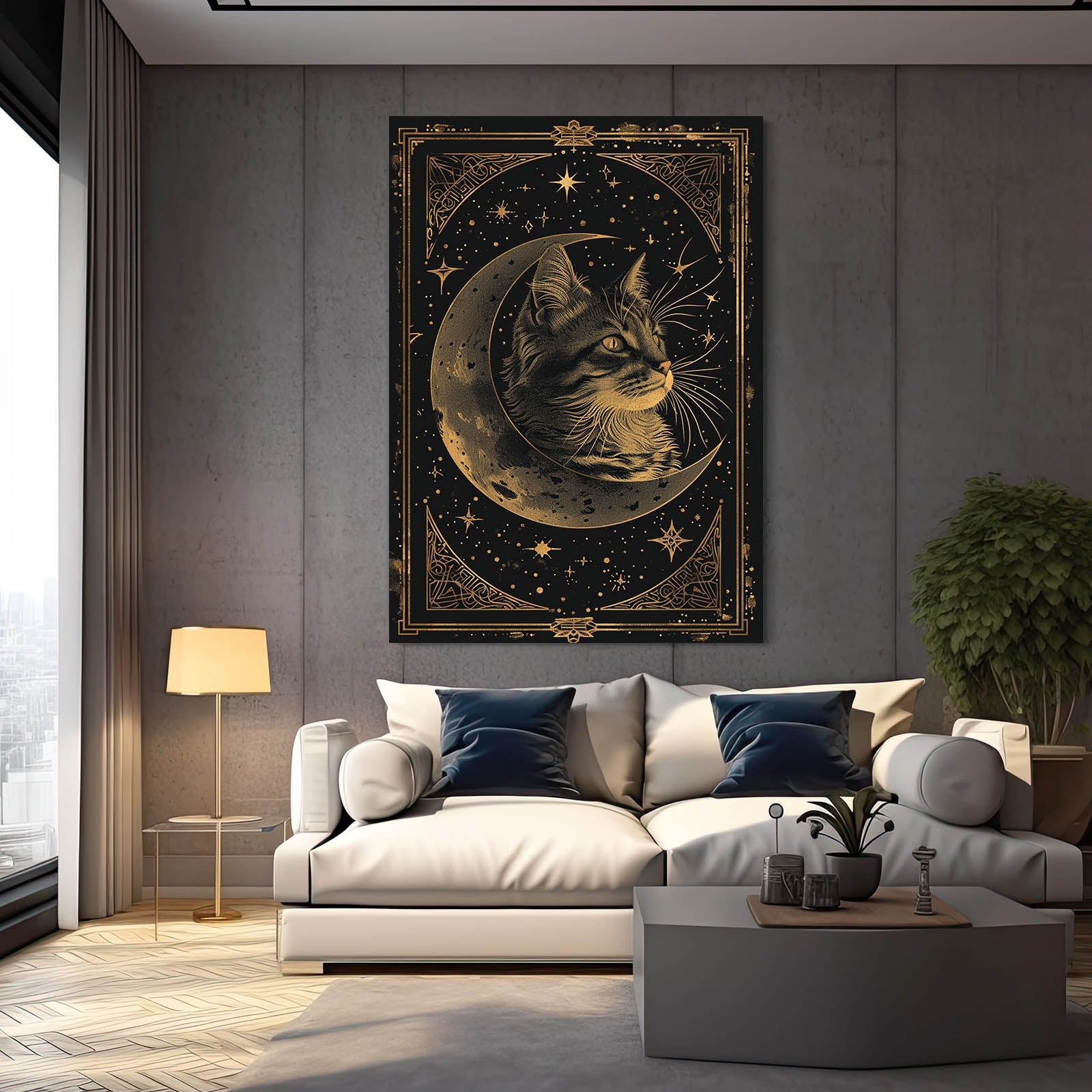 Celestial Cat Wall Art