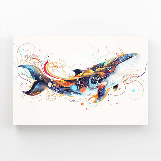 Celestial Flow Whale Art