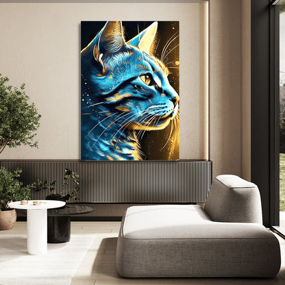 Celestial Shine Cat Wall Art
