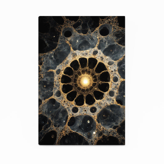 Cellular Gold Mandala Canvas Art – cellular gold mandala gold canvas print