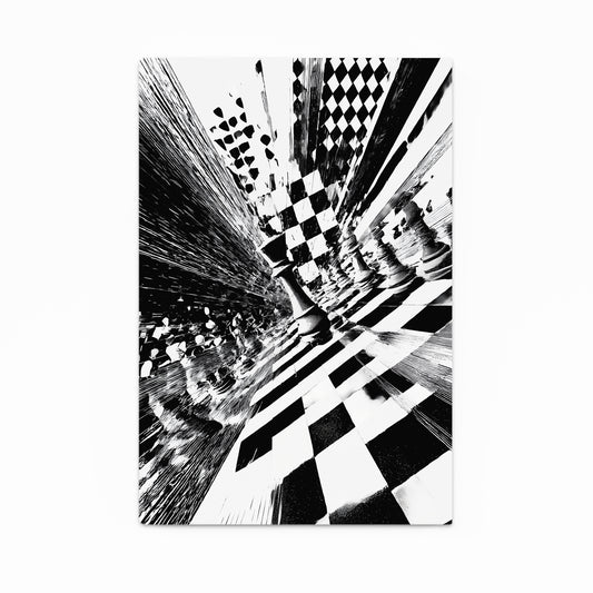 Checkerboard Vortex Chess Art – checkerboard vortex chess canvas print