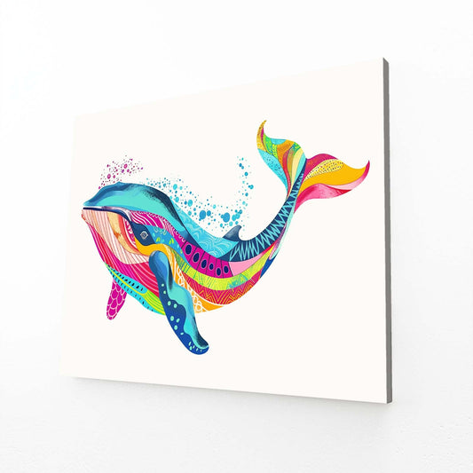 Chromatic Tide Whale Art