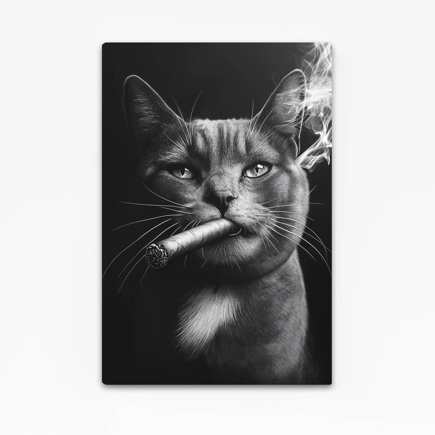 Cigar Boss Cat Art