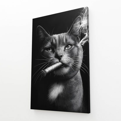 Cigar Boss Cat Art