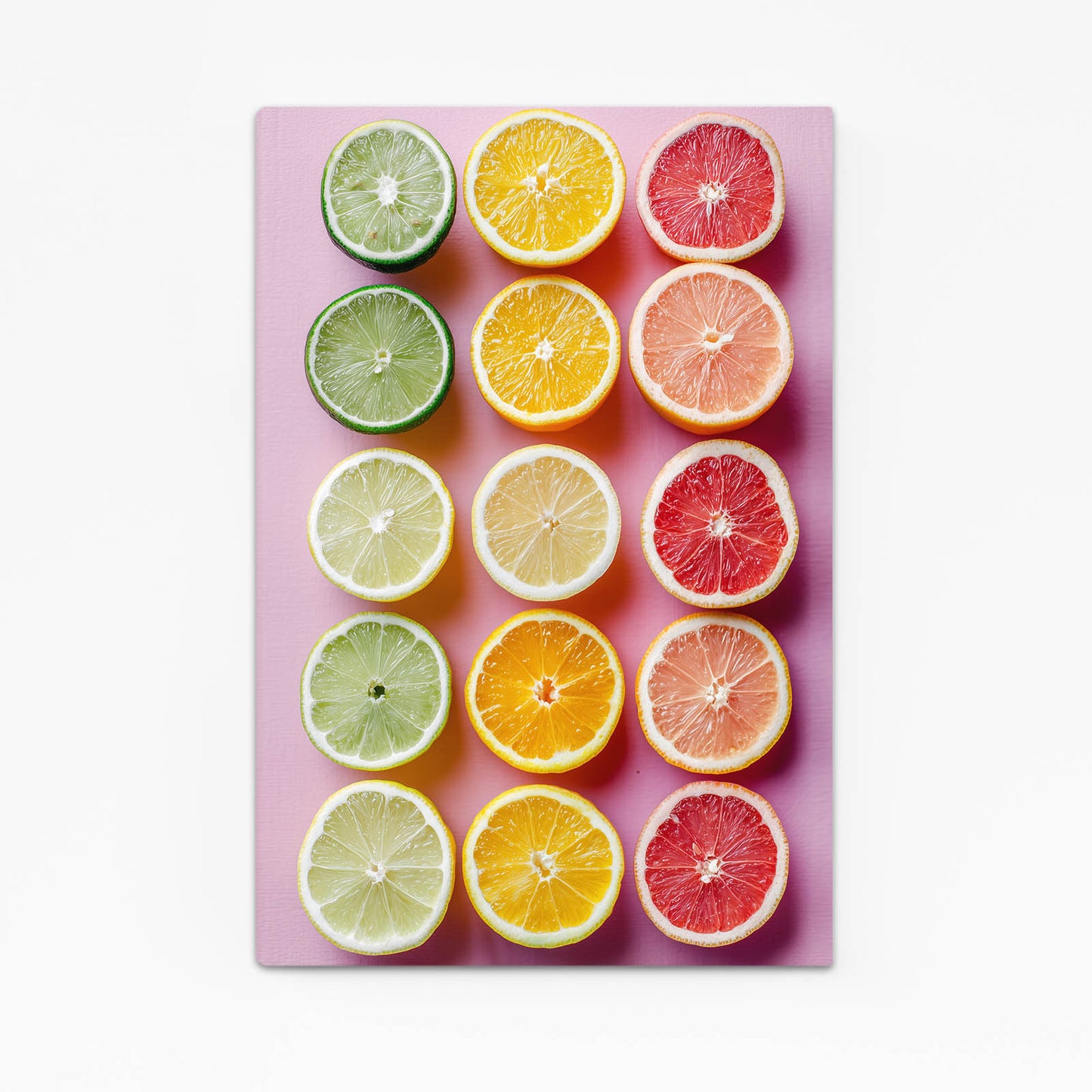 Citrus Rows Pastel Fruit Wall Decor – citrus rows pastel fruit canvas print