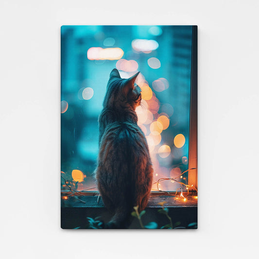City Cat Wall Art