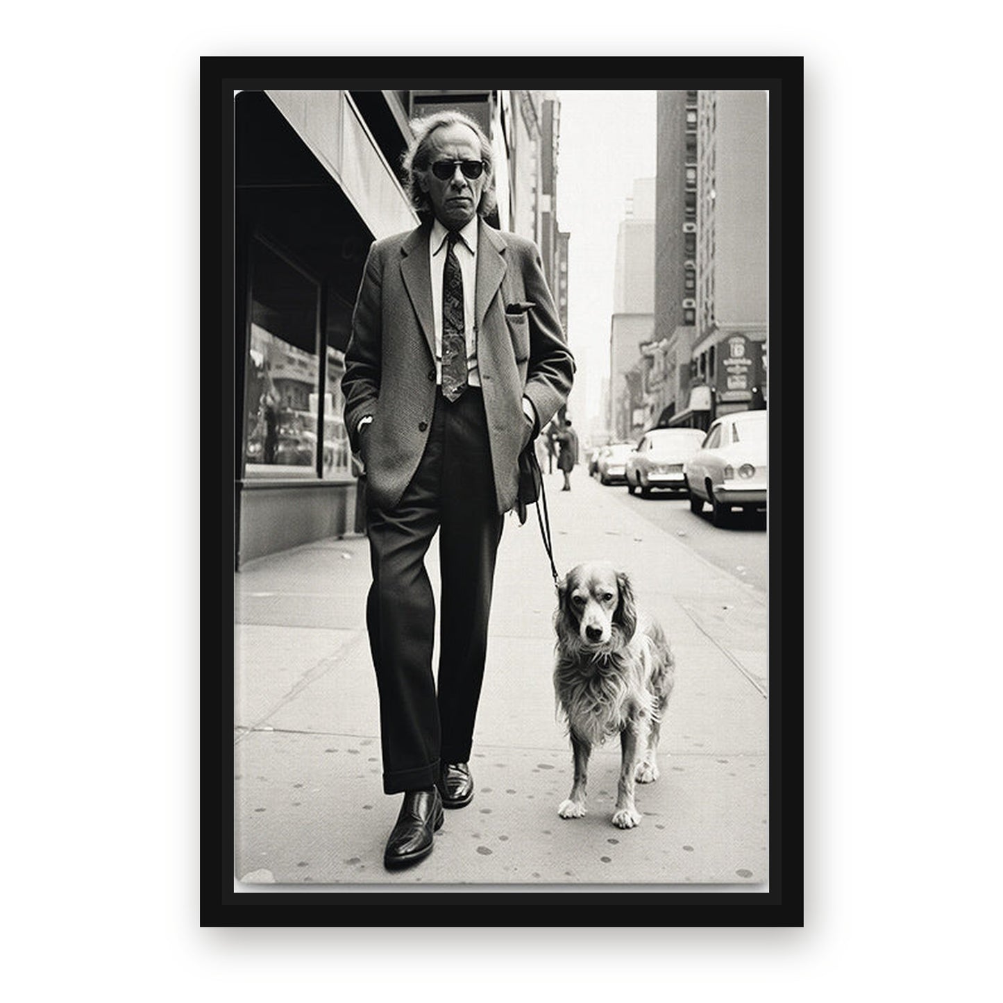 City Gentleman Photography Art – with Premium Black wood frame
