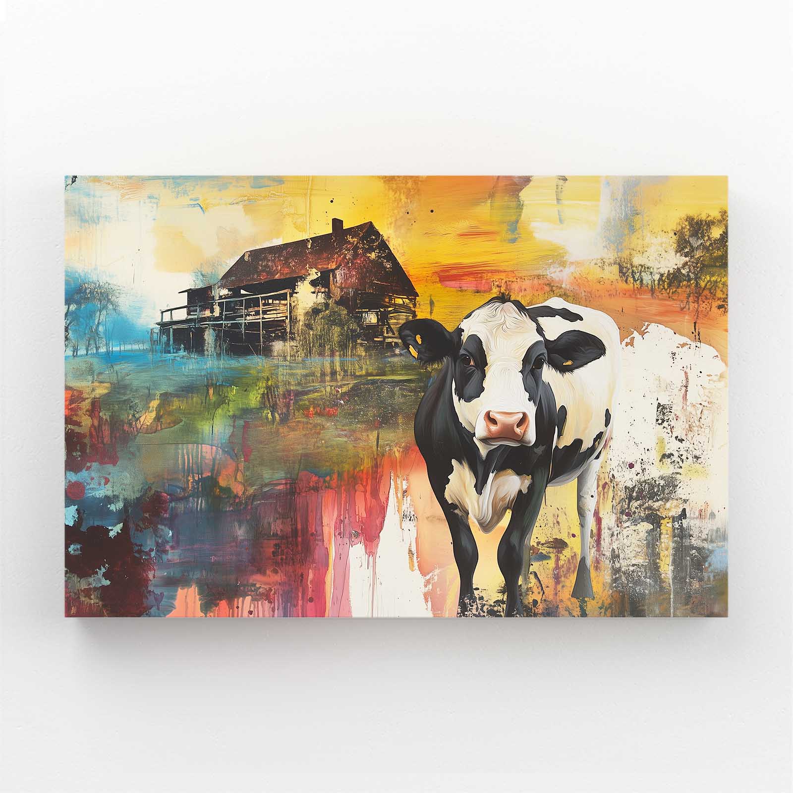Classic Cow Prints – angled canvas view on white background
