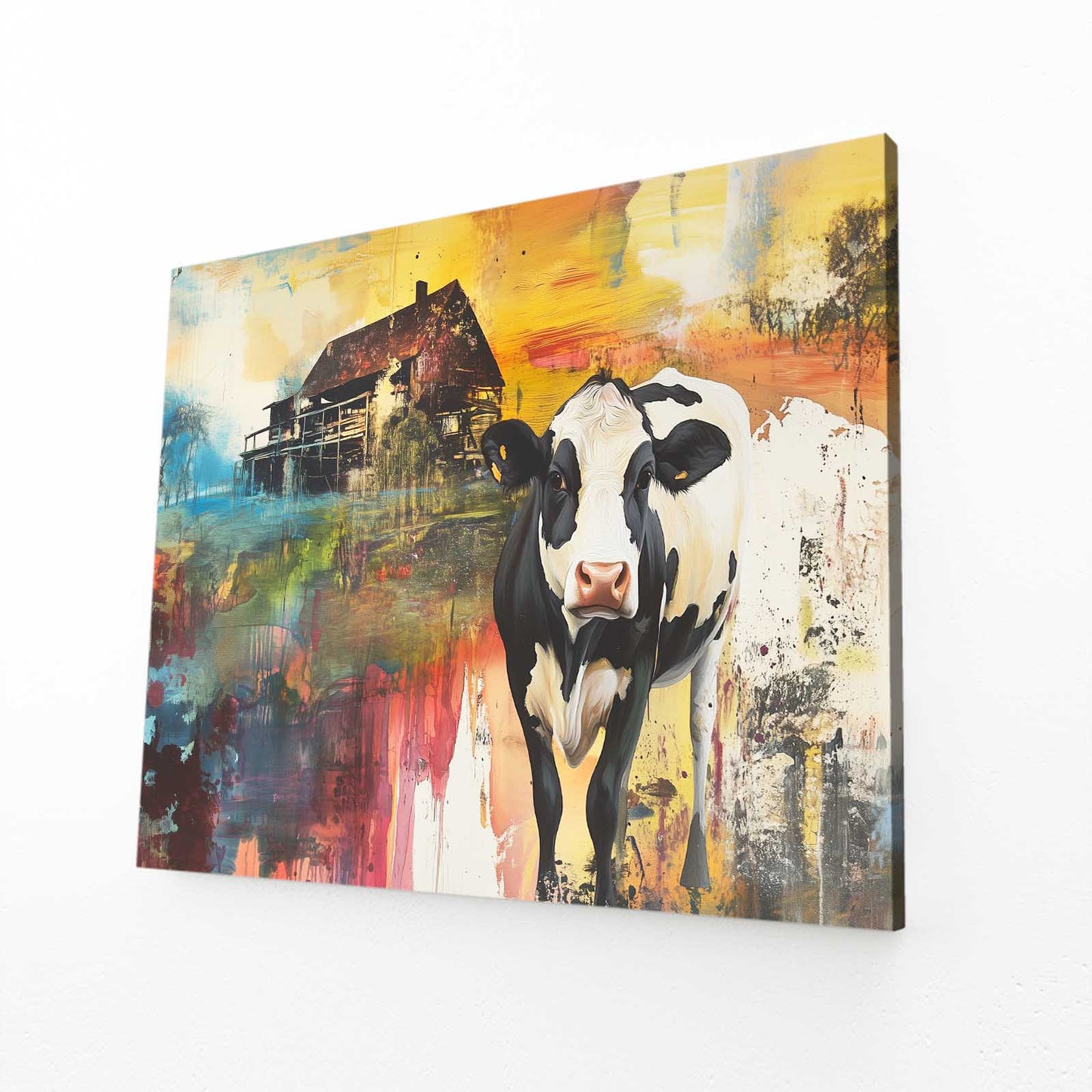 Classic Cow Prints – angled canvas view on white background