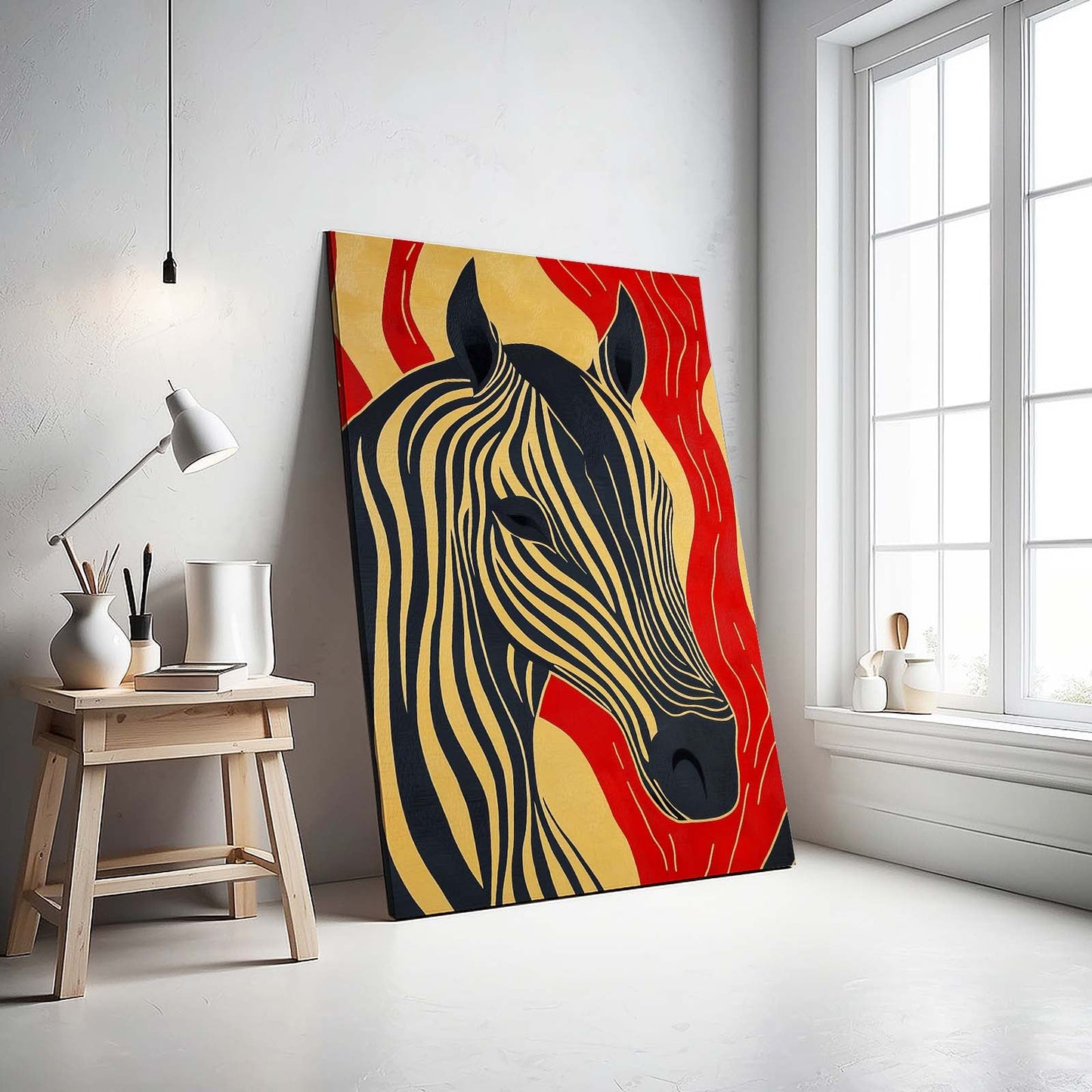 Classic Horse Prints – angled canvas view on white background