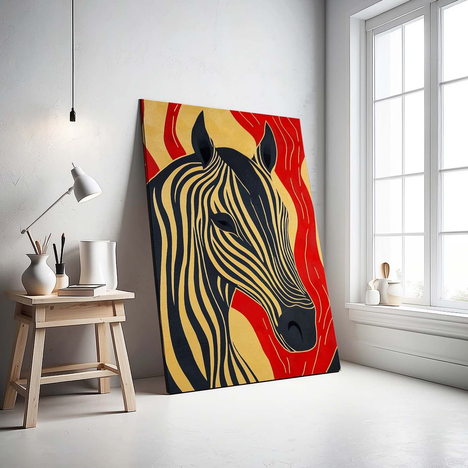 Classic Horse Prints – angled canvas view on white background
