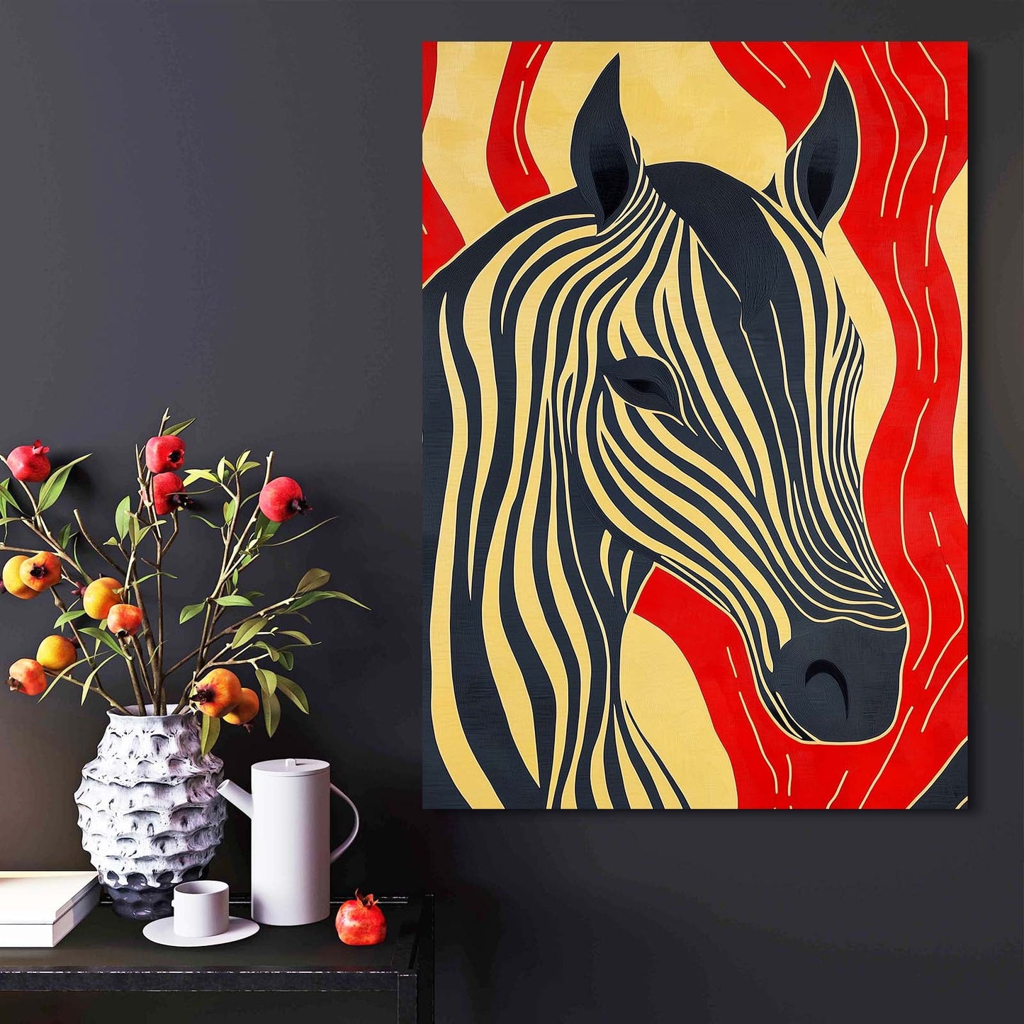 Classic Horse Prints – angled canvas view on white background