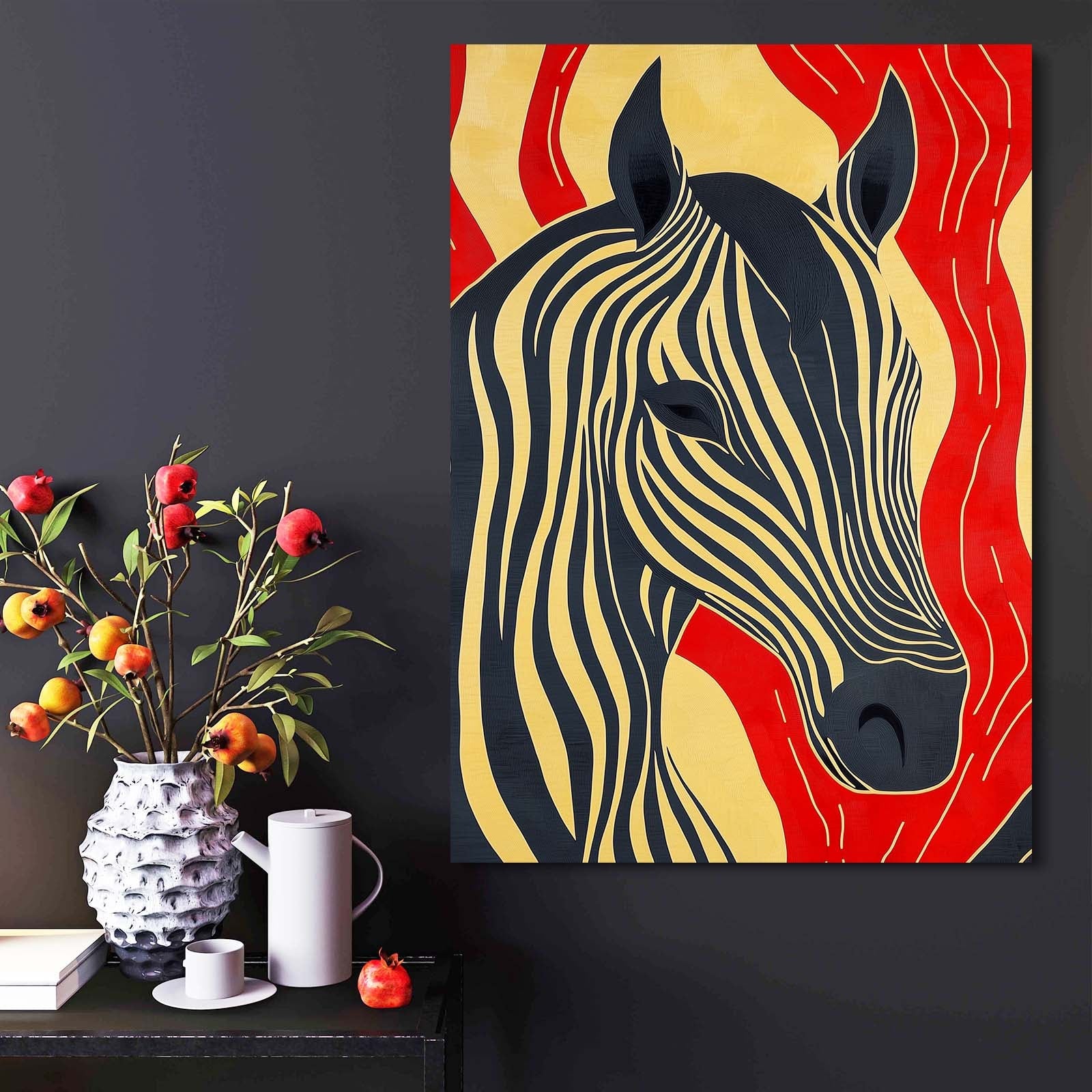 Classic Horse Prints – angled canvas view on white background