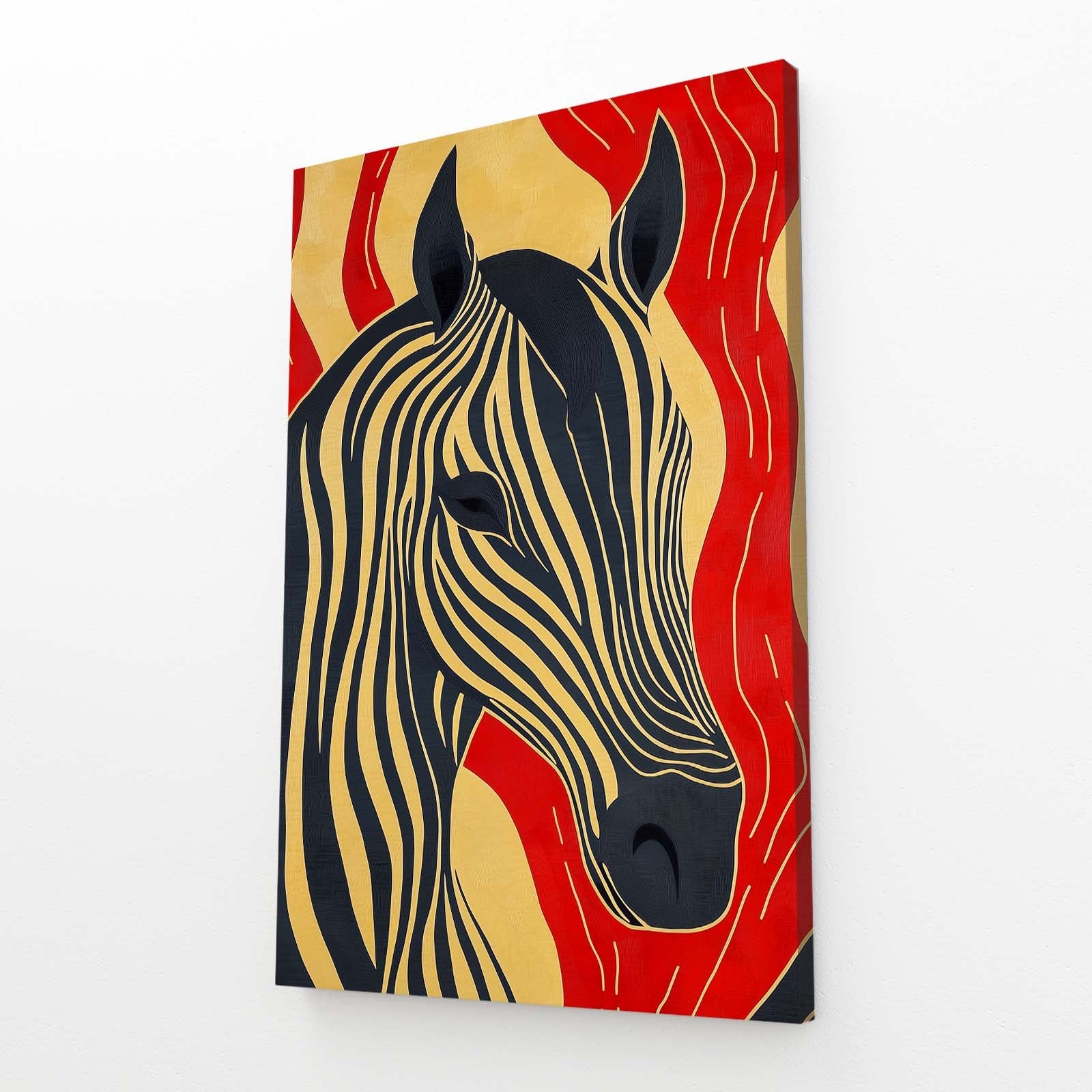 Classic Horse Prints – angled canvas view on white background