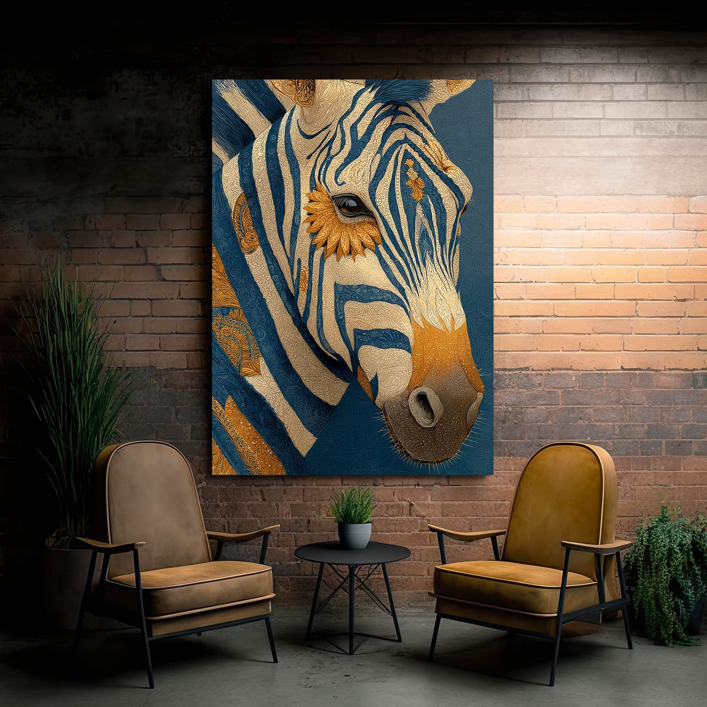 Classic Zebra Prints – styled in a furnished interior