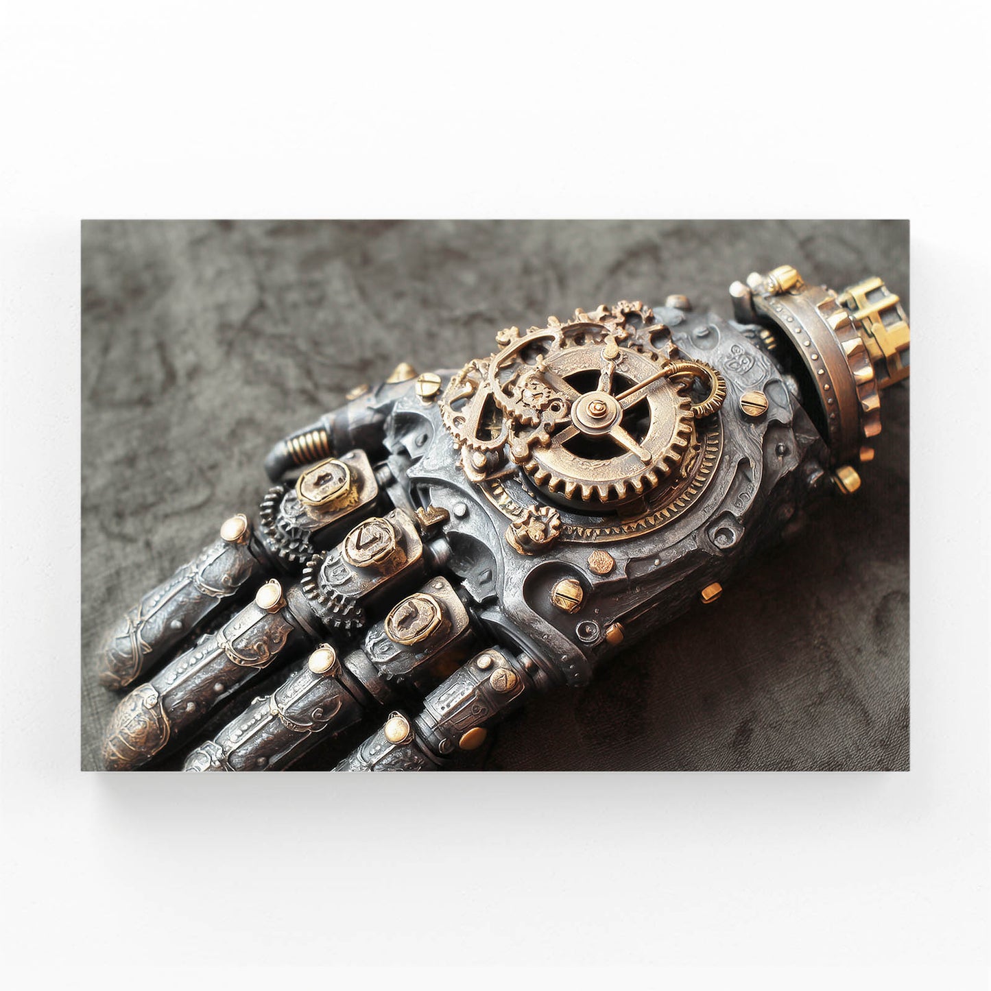 Clockwork Gauntlet Hand Steampunk Art – clockwork gauntlet hand steampunk canvas print
