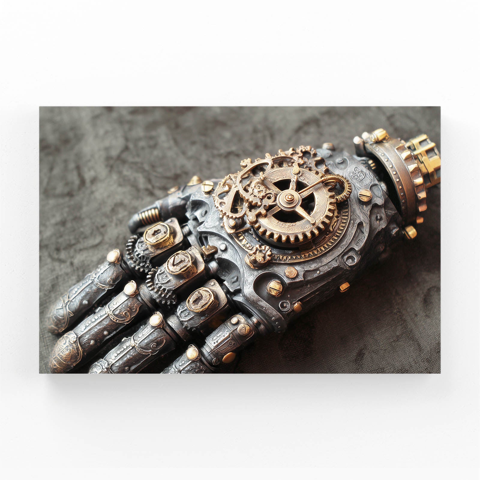 Clockwork Gauntlet Hand Steampunk Art – clockwork gauntlet hand steampunk canvas print