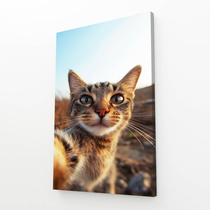 Close Up Selfie Cat Wall Art