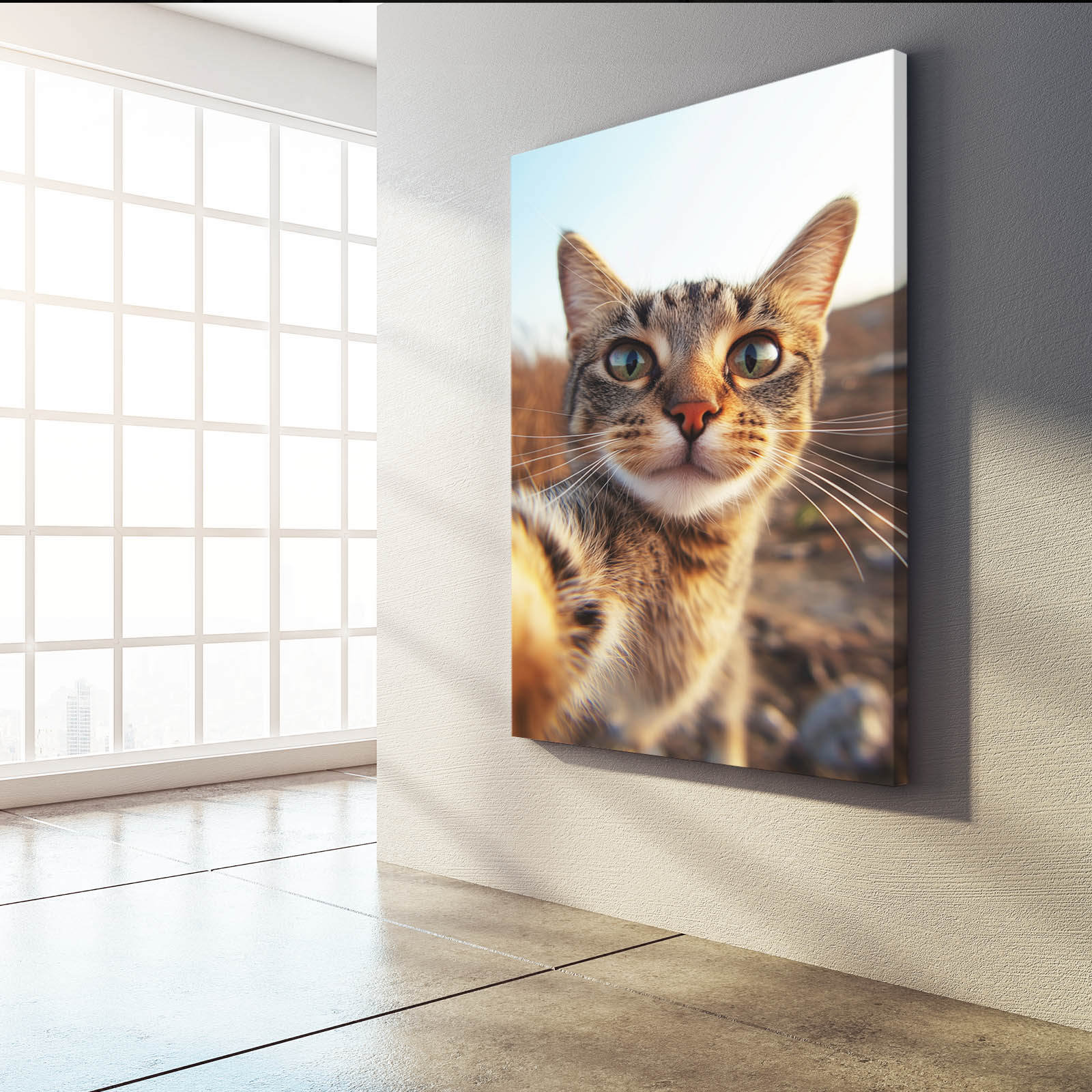 Close Up Selfie Cat Wall Art