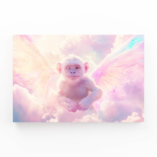 Cloud Winged Cherub Monkey Canvas – cloud winged cherub monkey canvas print