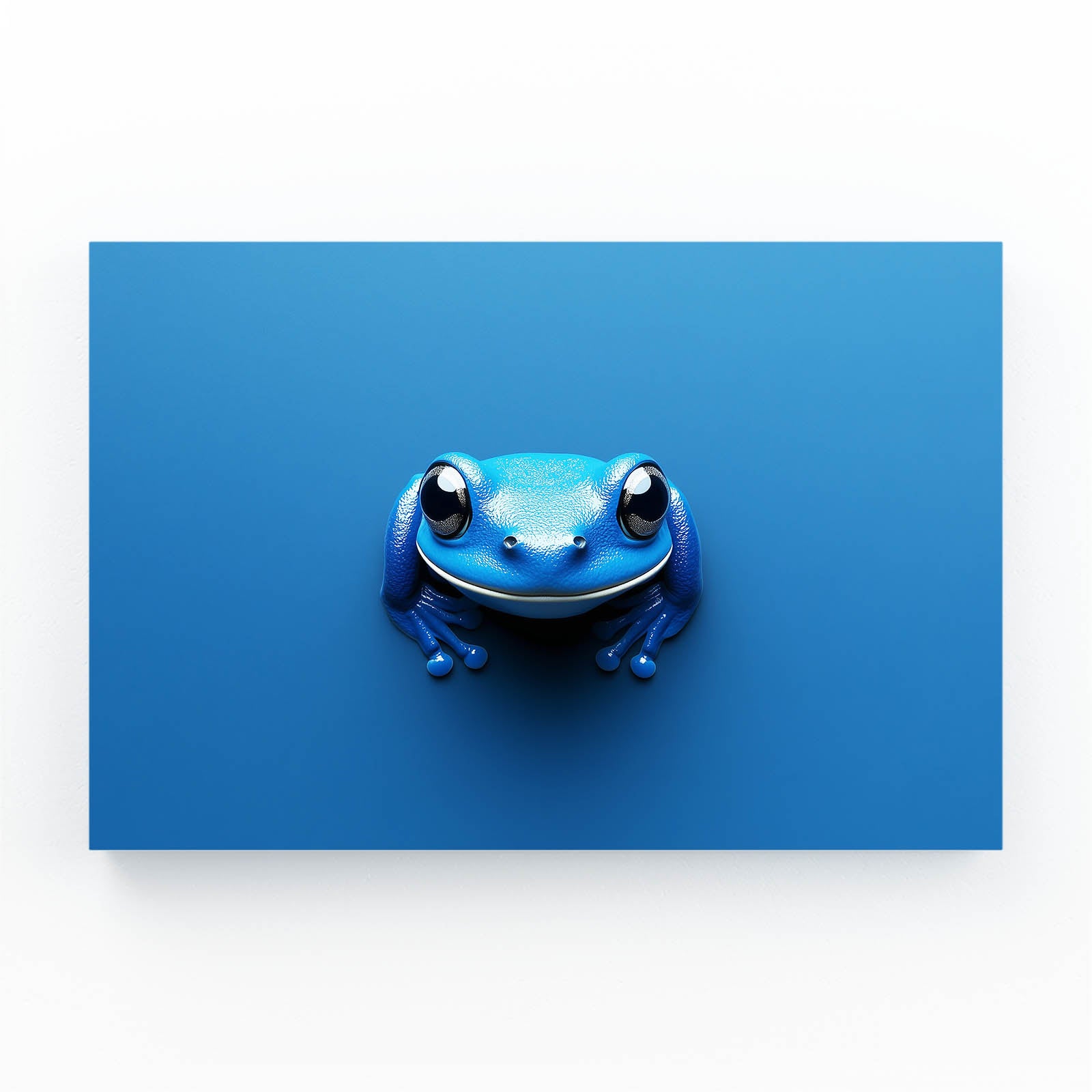 Cobalt Cutie Frog Canvas – cobalt cutie frog frog canvas print