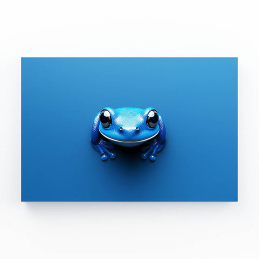 Cobalt Cutie Frog Canvas – cobalt cutie frog frog canvas print