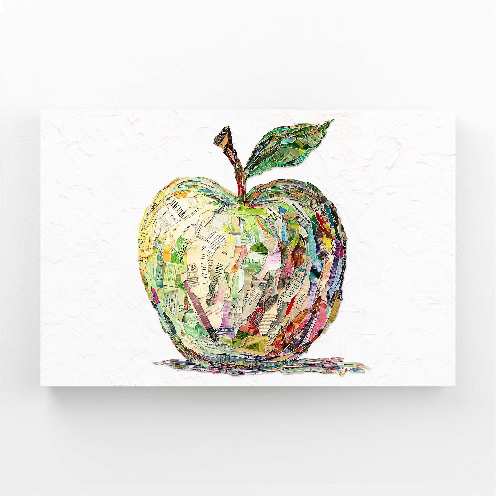 Collage Patchwork Apple Prints – collage patchwork apple canvas print