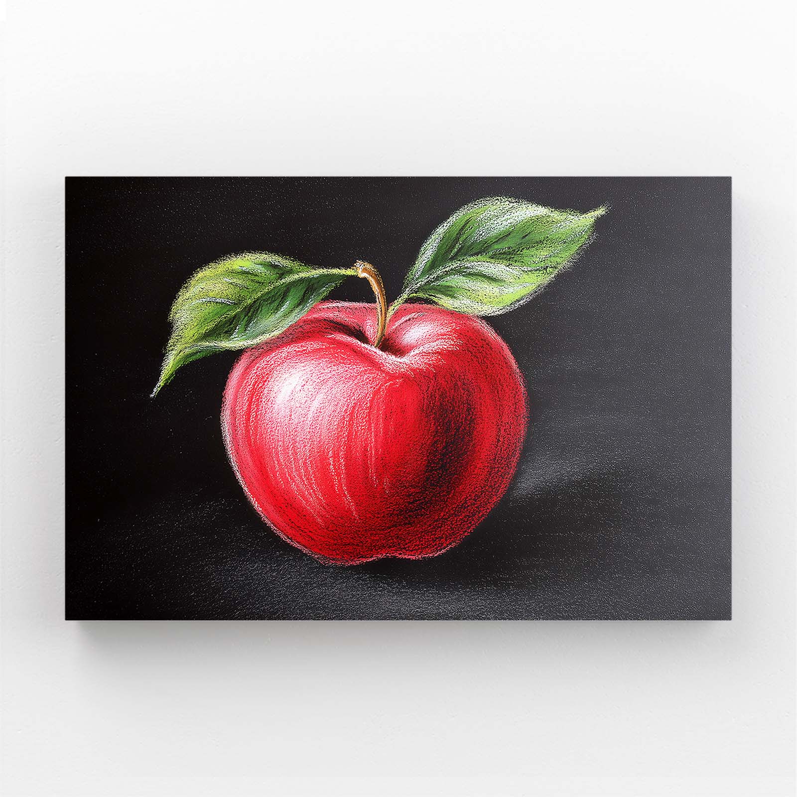Colored Pencil Red Apple Canvas – colored pencil red apple canvas print