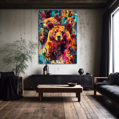 Colorful Bear Art