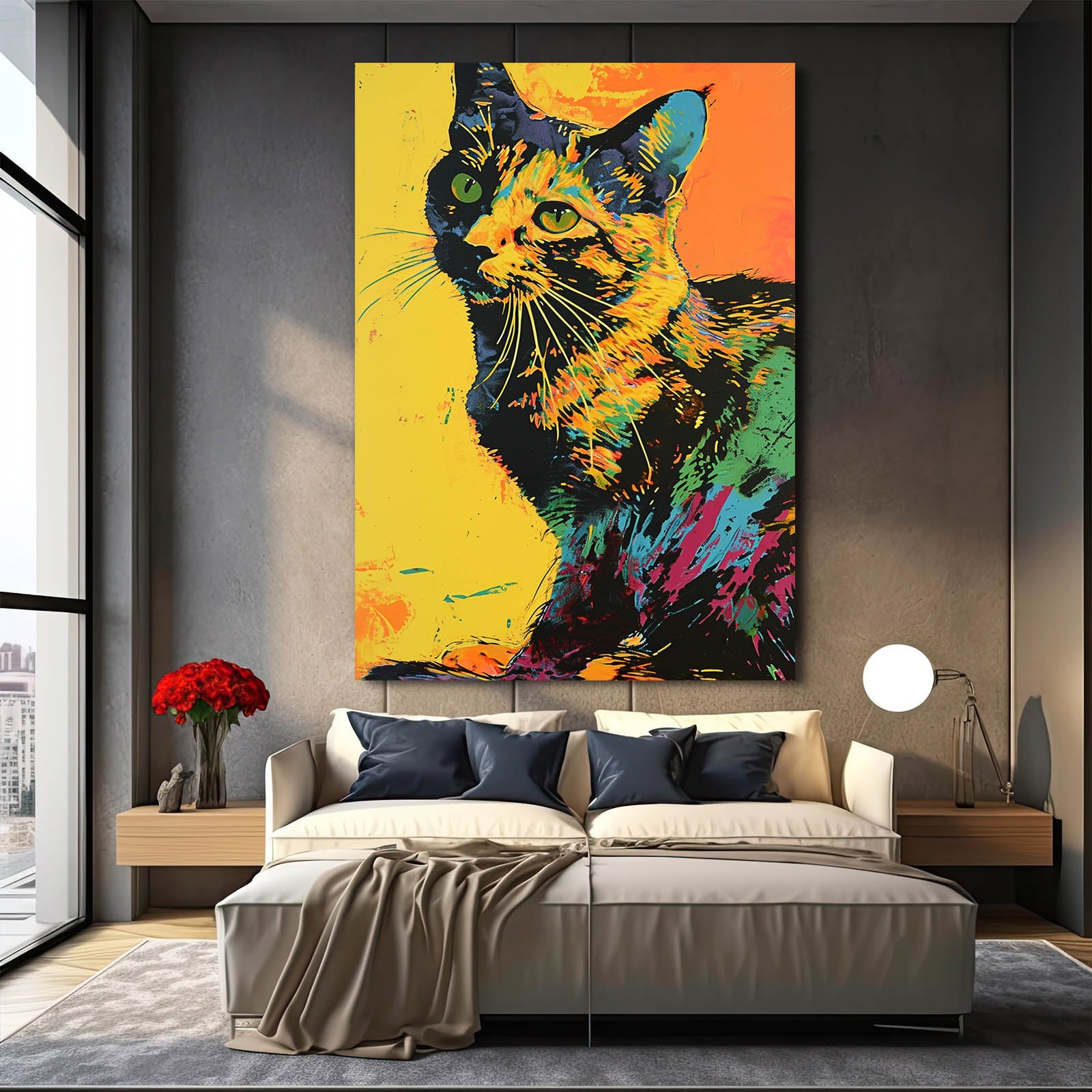 Colorful Cat Artwork