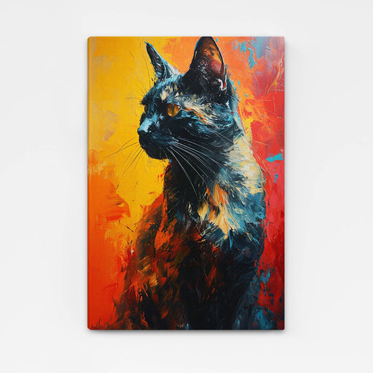 Colorful Cat Wall Art