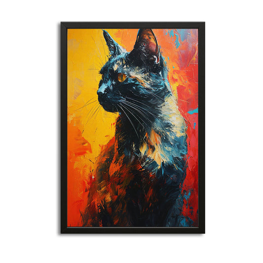 Colorful Cat Wall Art