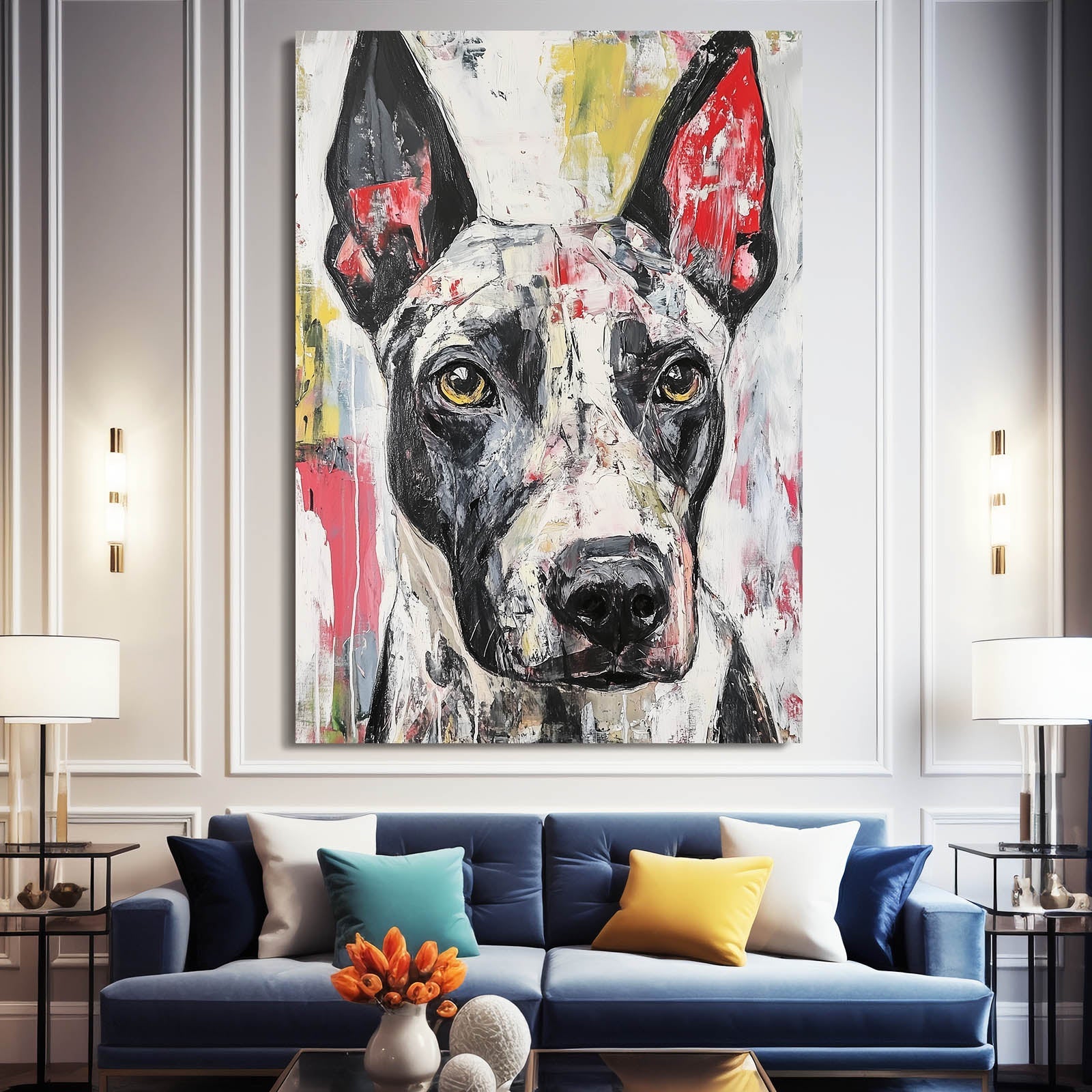 Colorful Dog Wall Art