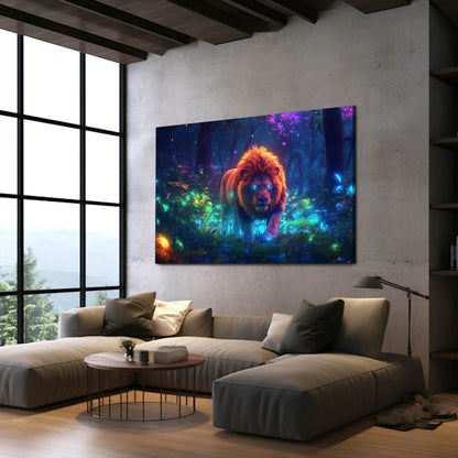 Colorful Fantasy Lion Art